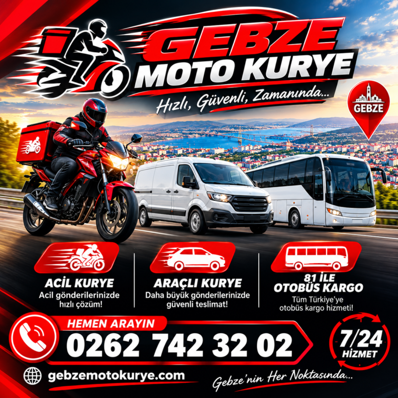 gebze acil moto kurye